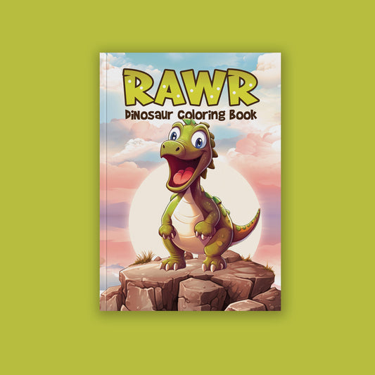 Dinosaur Themed Coloring Book - Creativity Series